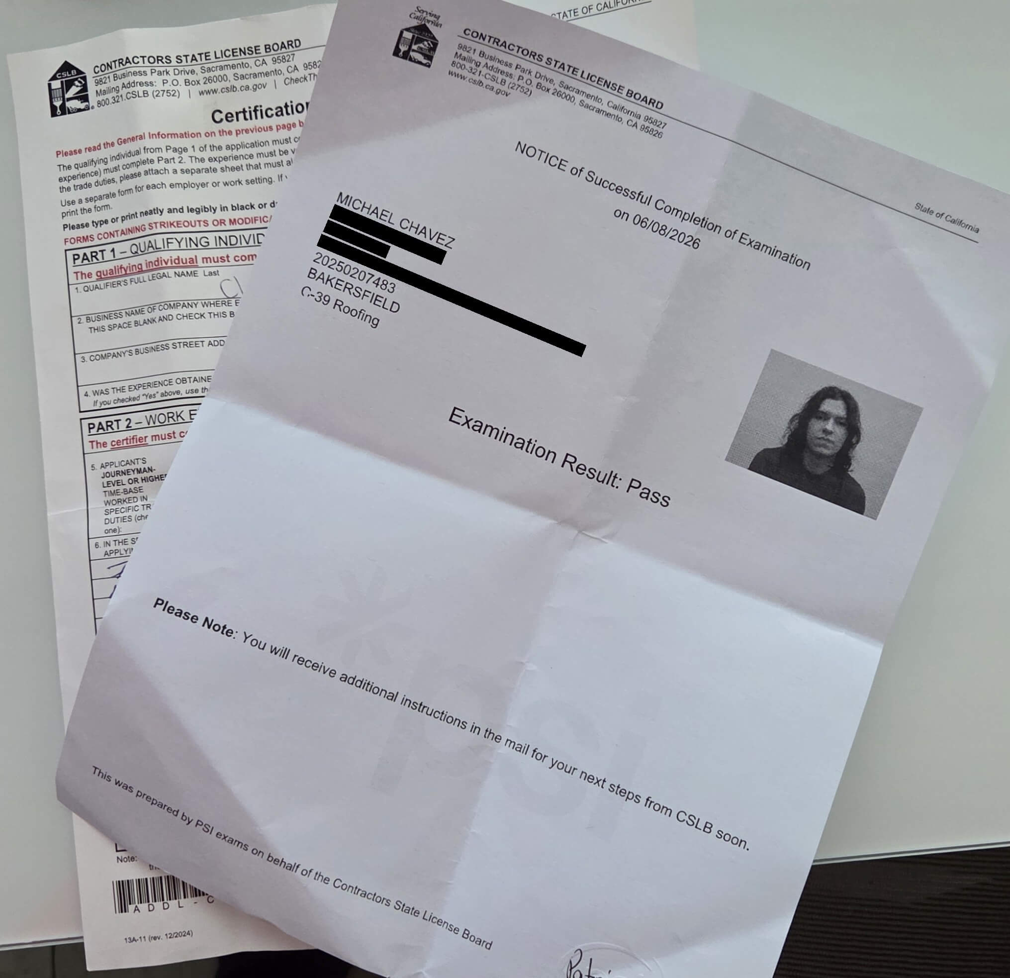Passed Exam Results
